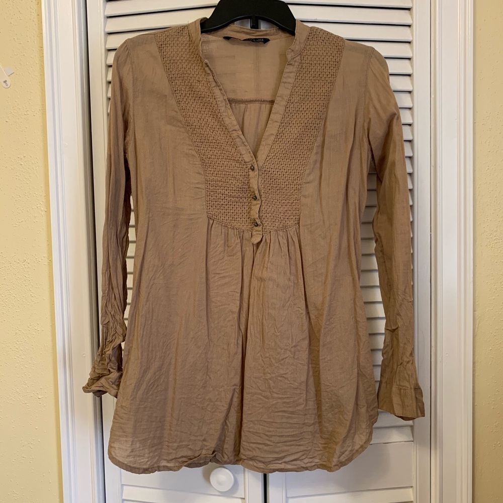 Tan blouse